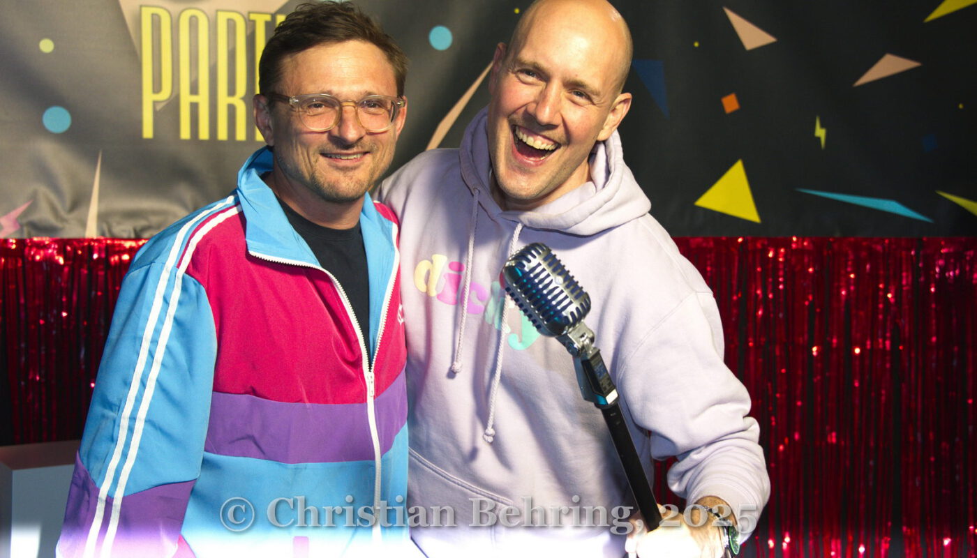 Florian Lukas, Olli P., "MESSIAH SUPERSTAR", Photo Call zur Premiere der Sat1 und Joyn-Produktion im Bi Nuu, Berlin, 15.05.2025