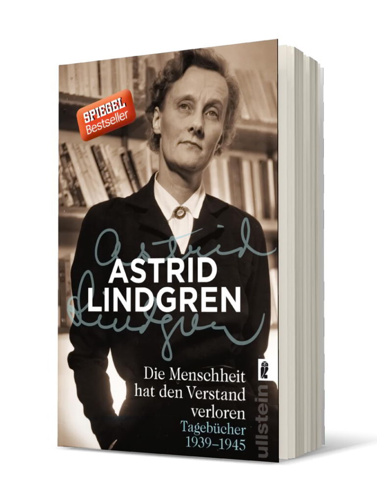 cover, buch, astrid lindgren, die menschheit hat den verstand verloren, mit foto von astrid lindgren