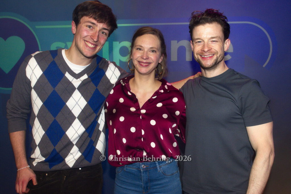 Max Kroll, Caroline Siebert, Ryan Wichert, "Swipe me if you can", Premiere im Prime Time Theater, Berlin, 30.01.2026