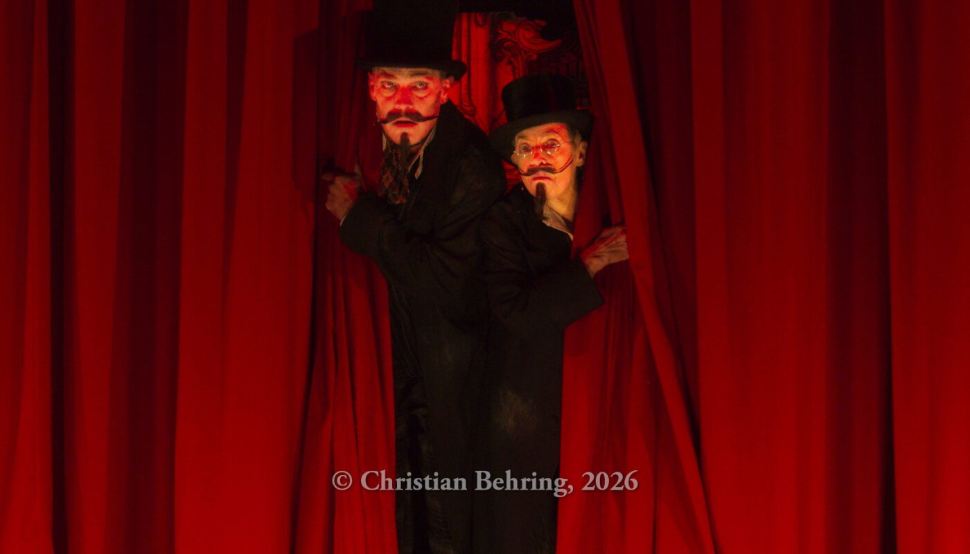 Katharina Thalbach, Pierre Besson, "Wilhelm Busch: Sauerkohl & Missetaten", Fotoprobe am 14.01.2026 in der Komödie Am Kurfürstendamm im Ernst-Reuter-Saal, Berlin, Premiere am 20.01.2026