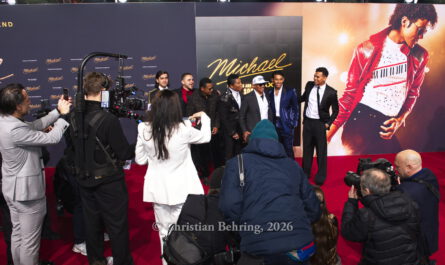 Bigi Jackson, Prince Jackson, Jackie Jackson, Jermaine Jackson, Marlon Jackson und Gäste, "MICHAEL", Internationale Premiere und Global Fan Celebration, Uber Platz, Berlin, 10.04.2026